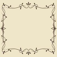 Vintage vector ornament Floral elements for designing monograms, invitations, frames, menus, labels. Elegant borders and frames.