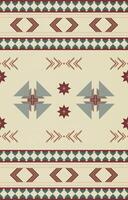 Native american pattern indian ornament pattern geometric ethnic textile texture tribal aztec pattern navajo mexican fabric seamless Vector decoration