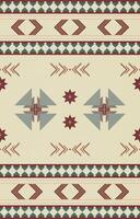 Native american pattern indian ornament pattern geometric ethnic textile texture tribal aztec pattern navajo mexican fabric seamless Vector decoration