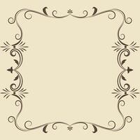 Vintage vector ornament Floral elements for designing monograms, invitations, frames, menus, labels. Elegant borders and frames.