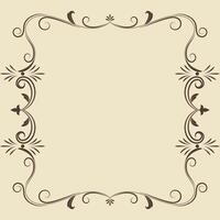 Vintage vector ornament Floral elements for designing monograms, invitations, frames, menus, labels. Elegant borders and frames.