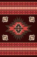 Native american pattern indian ornament pattern geometric ethnic textile texture tribal aztec pattern navajo mexican fabric seamless Vector decoration