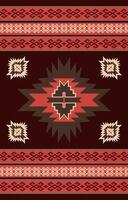 Native american pattern indian ornament pattern geometric ethnic textile texture tribal aztec pattern navajo mexican fabric seamless Vector decoration