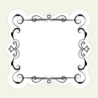 Vintage vector set for designing monograms, invitations, frames, menus, labels. Set of retro frames. Calligraphic design elements.
