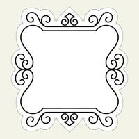 Vintage vector set for designing monograms, invitations, frames, menus, labels. Set of retro frames. Calligraphic design elements.