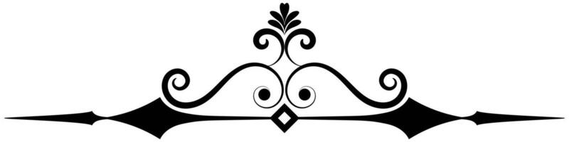 Vintage lines. Decorative elements. Border flower collection. vector