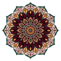 mandala modelo mano dibujado redondeado líneas para decorando oscuro libro cubre vector