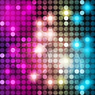 Sparkling Disco Background In Pink Purple And Blue Color
