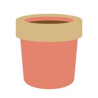 Empty Flower Pot Icon vector