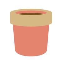 Empty Flower Pot Icon vector