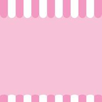 Pink And White Storefront Awning Background vector