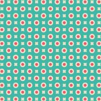 Red Green Square And Polka Dot Pattern Background vector