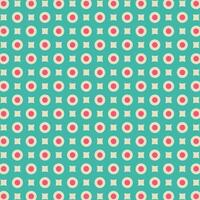 Red Green Square And Polka Dot Pattern Background vector