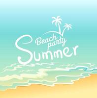 Beach Party Summer Holiday Background vector