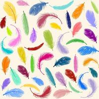 Abstract Colorful Feather Pattern Background vector