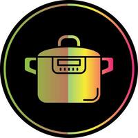 Pressure cooker Glyph Due Color Icon vector