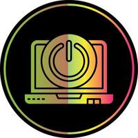 Power off Glyph Due Color Icon vector