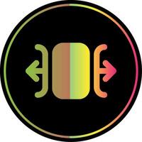 Carousel horizontal Glyph Due Color Icon vector
