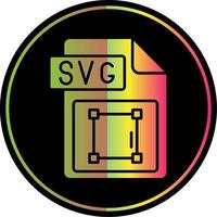 Svg file format Glyph Due Color Icon vector