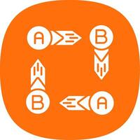 Infographic elements Glyph Curve Icon vector