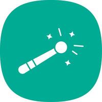 Magic tool Glyph Curve Icon vector