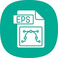 eps archivo formato glifo curva icono vector