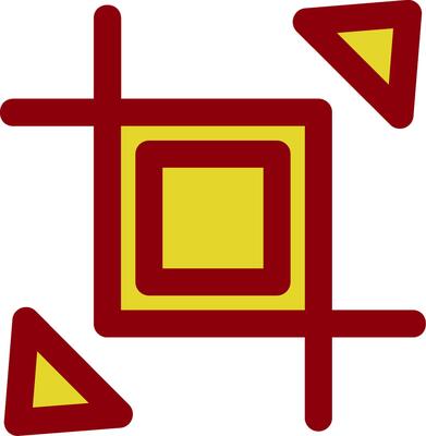 Expand crop resize Vintage Icon