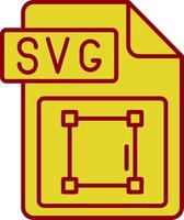 Svg file format Vintage Icon vector