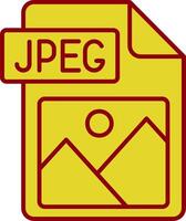Jpg file format Vintage Icon vector