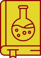 Chemistry book Vintage Icon vector