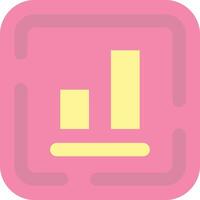 Bottom alignment Flat Light Icon vector