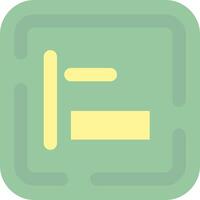 Left alignment Flat Light Icon vector