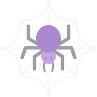 Spider web Flat Light Icon vector