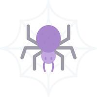 araña web plano ligero icono vector