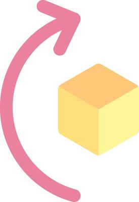 Rotate right Flat Light Icon