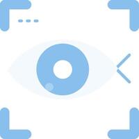 Fish eye Flat Light Icon vector