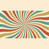 Editable retro sunburst Illustrator Background vector