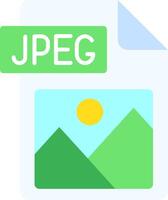 Jpg file format Flat Light Icon vector