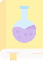 Chemistry book Flat Light Icon vector