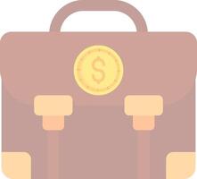 Money bag Flat Light Icon vector