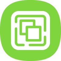 Drag and drop Glyph Curve Icon vector