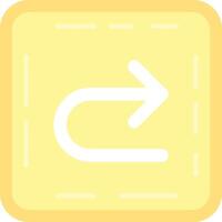 U turn Flat Light Icon vector