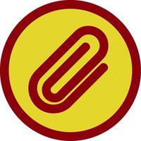 Paperclip 1 Vintage Icon vector