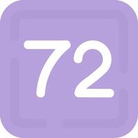 Seventy Two Flat Light Icon vector