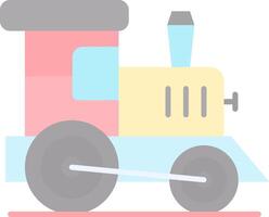 Toy train Flat Light Icon vector