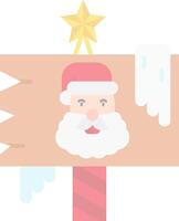 North pole Flat Light Icon vector