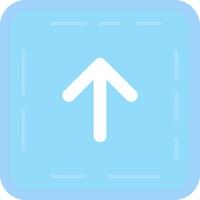 Up arrow Flat Light Icon vector