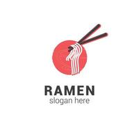 vector template design for ramen noodle concept.