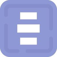 Horizontal Alignment Flat Light Icon vector