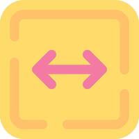 Left and right arrow Flat Light Icon vector